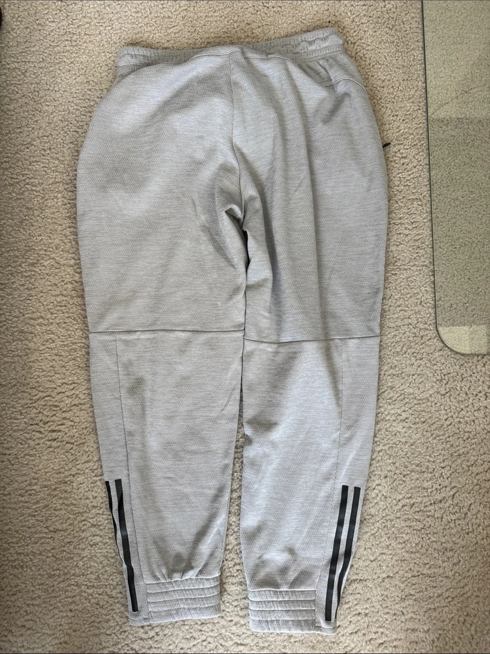 adidas Light Gray Men’s Athletic Jogger Sweatpants